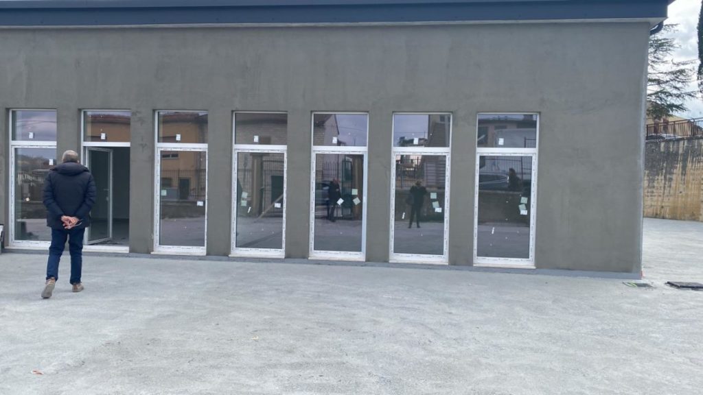 Campobasso, in via di ultimazione i lavori della nuova scuola materna di via Tiberio-San Lorenzo. Pronta a settembre. FOTO