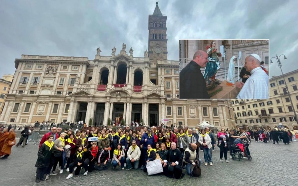 Papa Leone XIV benedice la statua della Madonna Immacolata di Ururi in piazza San Pietro