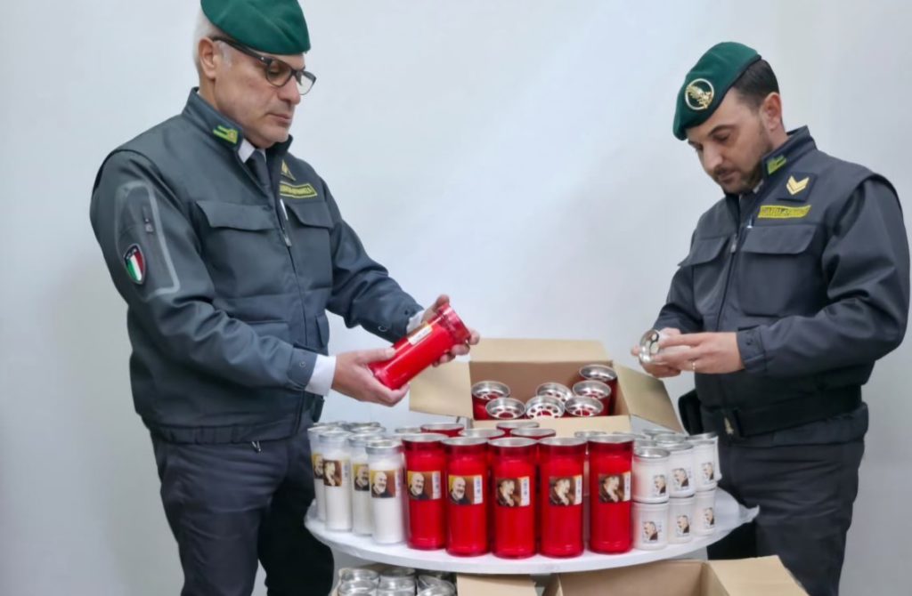 Prodotti liturgici non sicuri, la Finanza sequestra 1.700 ceri votivi