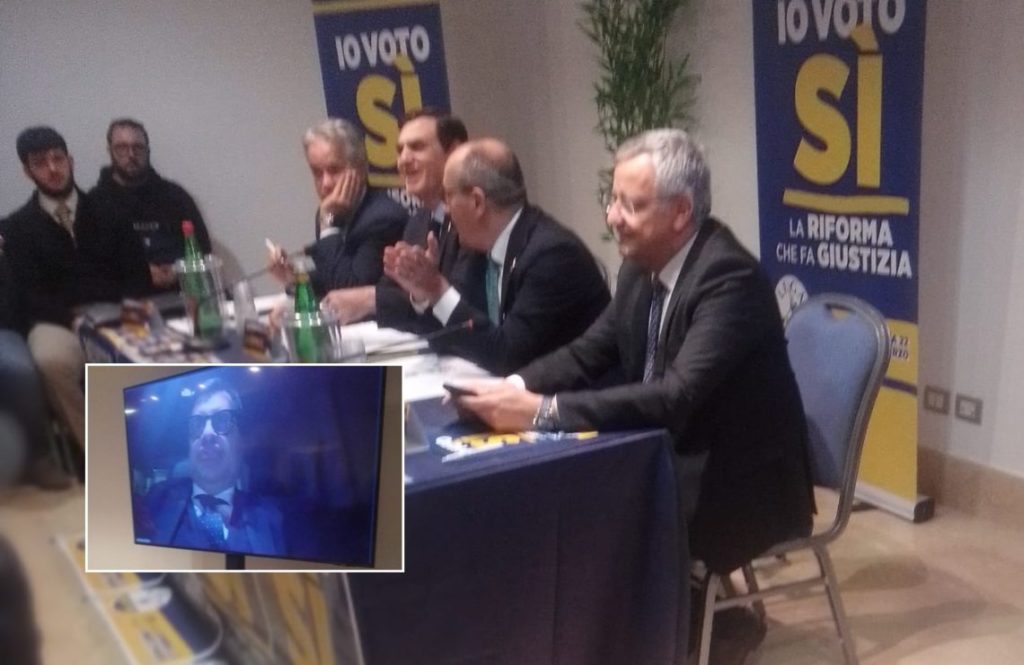 Palamara interviene al Centrum Palace sul referendum: “Sì per delegittimare le correnti nella magistratura”