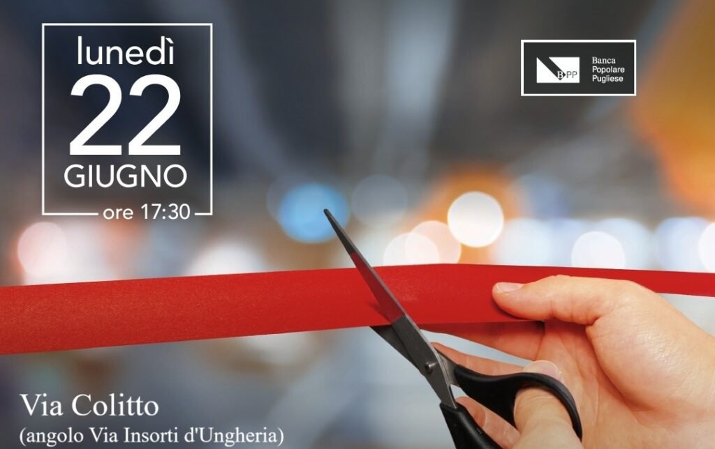 Campobasso, nuova sede per la filiale di Banca Popolare Pugliese: il 22 giugno l’inaugurazione