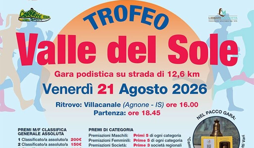 Corrilabruzzo UISP: in rampa di lancio a Villacanale di Agnone il Trofeo Valle del Sole