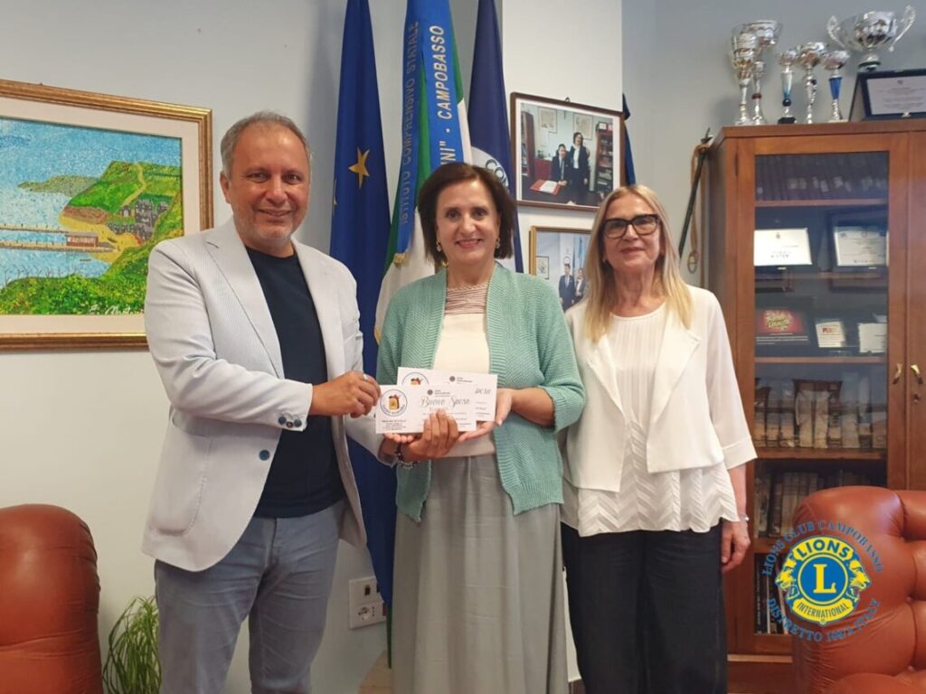 Zaino Sospeso, il Lions Club Campobasso consegna buoni spesa agli Istituti Comprensivi