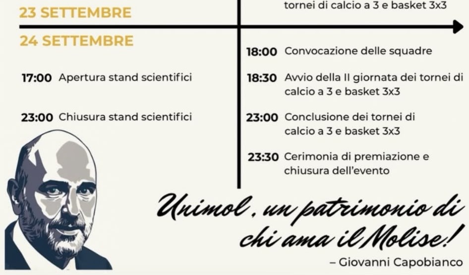 A Isernia il memorial Giovanni Capobianco, due giorni tra scienza e sport