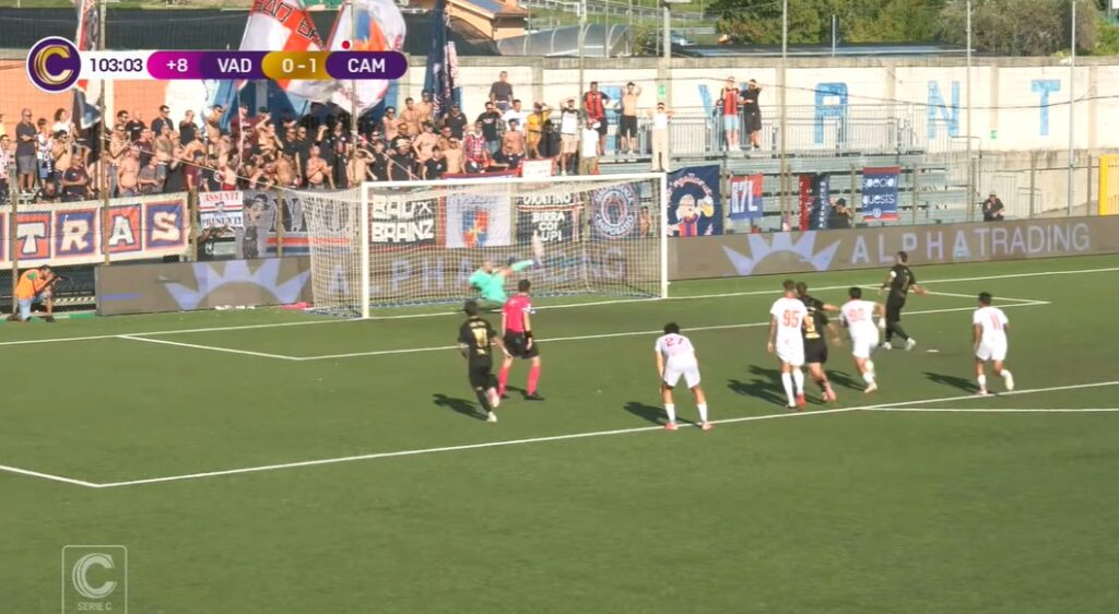 Serie C. Stoppa segna, Spurio para un rigore all’ultimo secondo: Campobasso vince in 10 a Vado Ligure