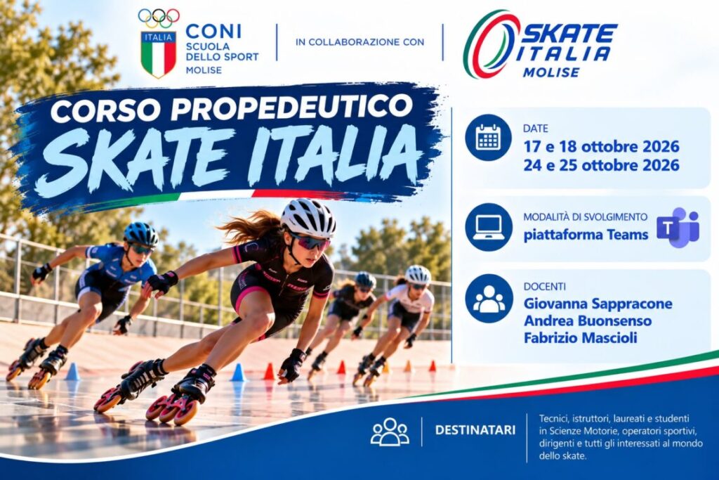 Skate Italia Molise, concluso il Corso Propedeutico: 57 partecipanti